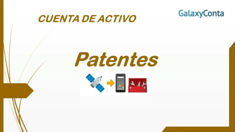 Lleva el control de tus patentes con una cuenta de contabilidad